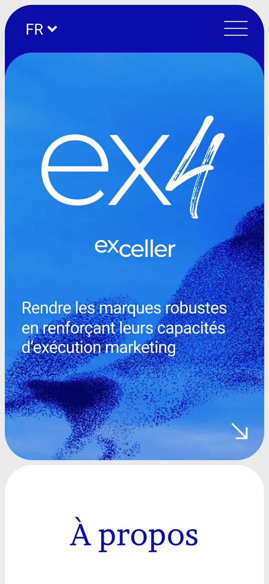 Site Ex4 sur smartphone