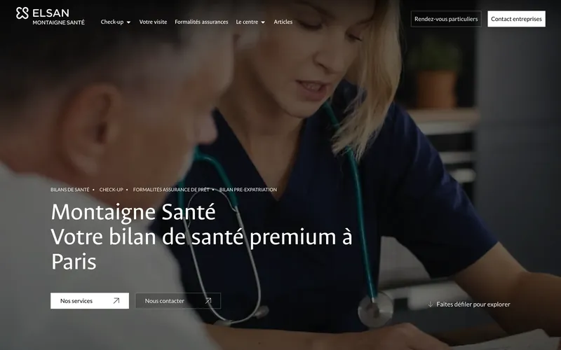 Montaigne Santé, Elsan - site WordPress