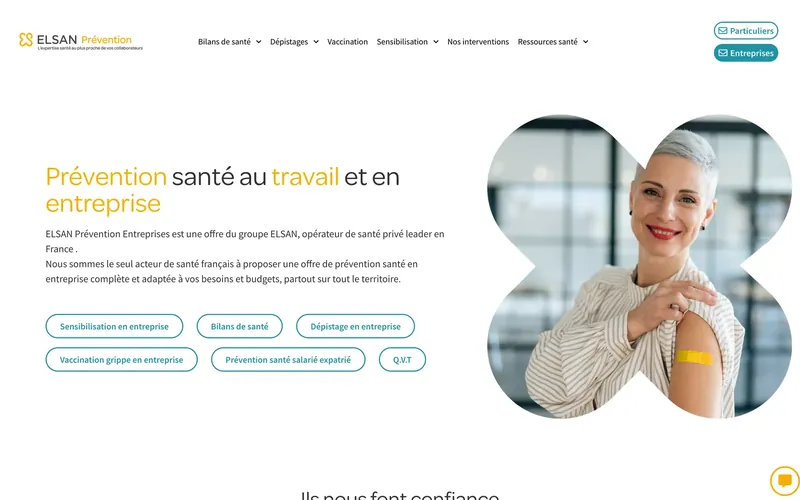 Elsan Prévention Entreprises - site WordPress